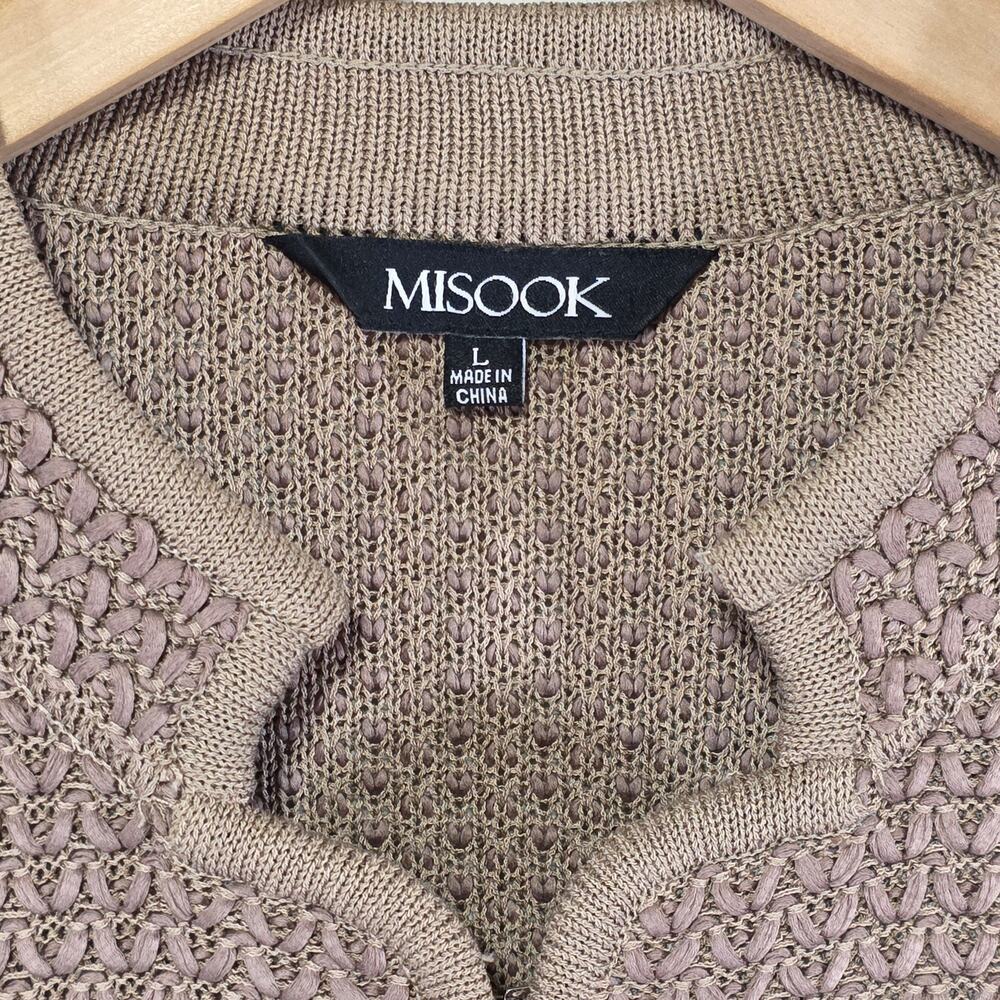 Misook Womens Knit Jacket Blazer Faux Pockets Tailored Size Large - Picture 3 of 7